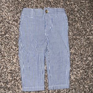 Ralph Lauren Blue Seersucker Striped Pants